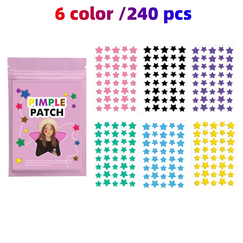 Hydrocolloid Acne Patch - 240/720PCS Paket Keluarga Star Hydrocolloid Patch