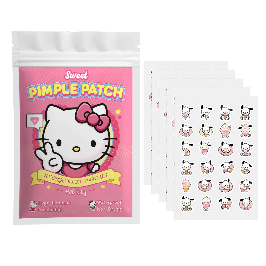 Hydrocolloid Acne Patch - 48/120 Buah Patch Jerawat Hello Kitty,