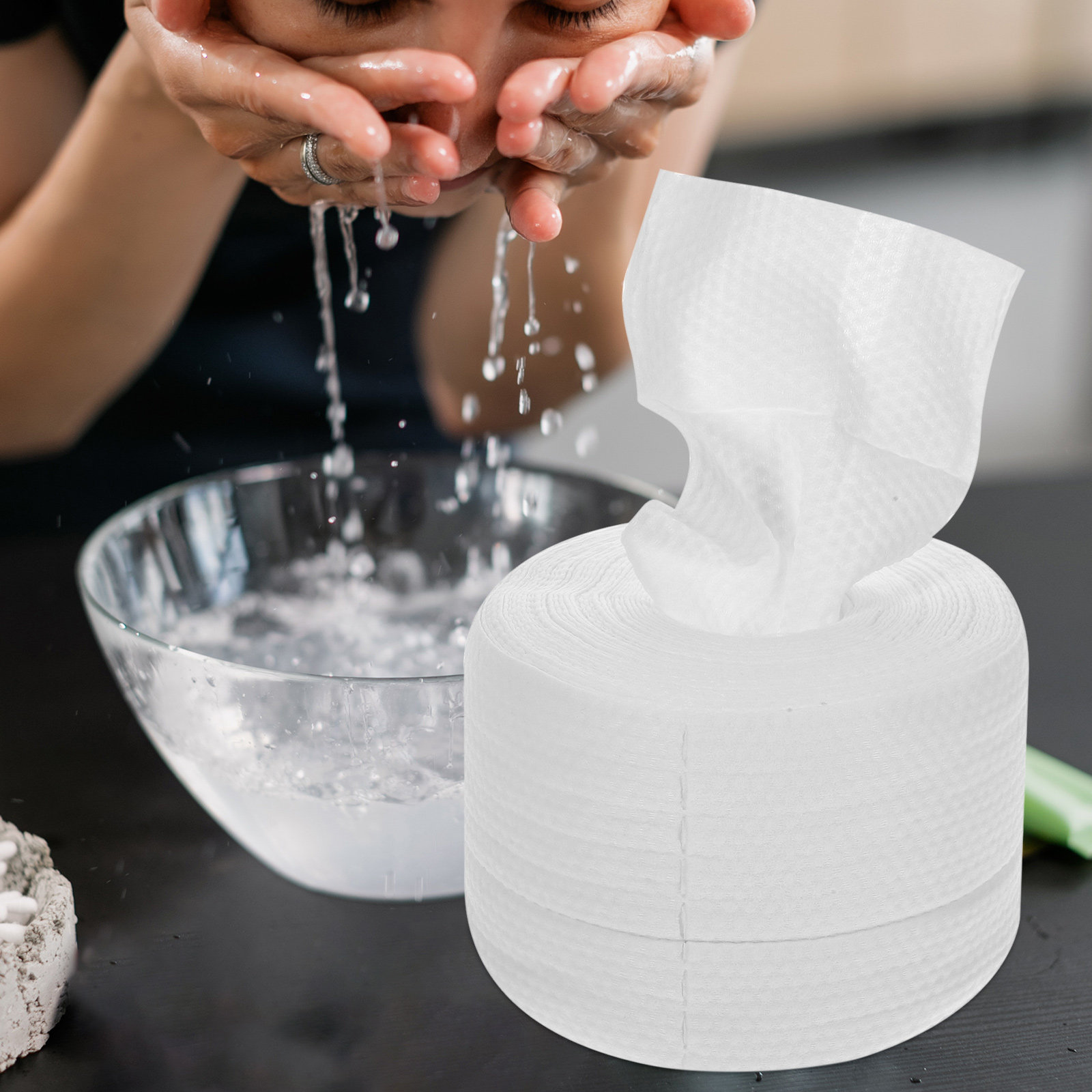 60Pcs Handuk Wajah Katun Sekal - Skincare Routine ulasan dan harga