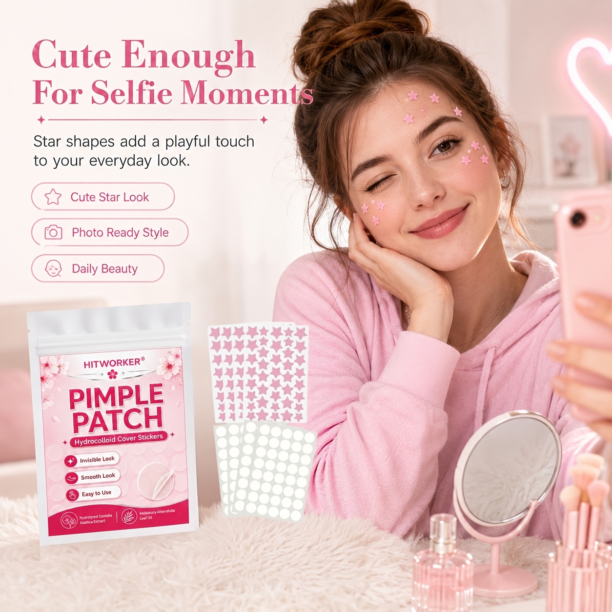 320PCS Plester Penutup Hidroko - Hydrocolloid Acne Patch ulasan dan harga