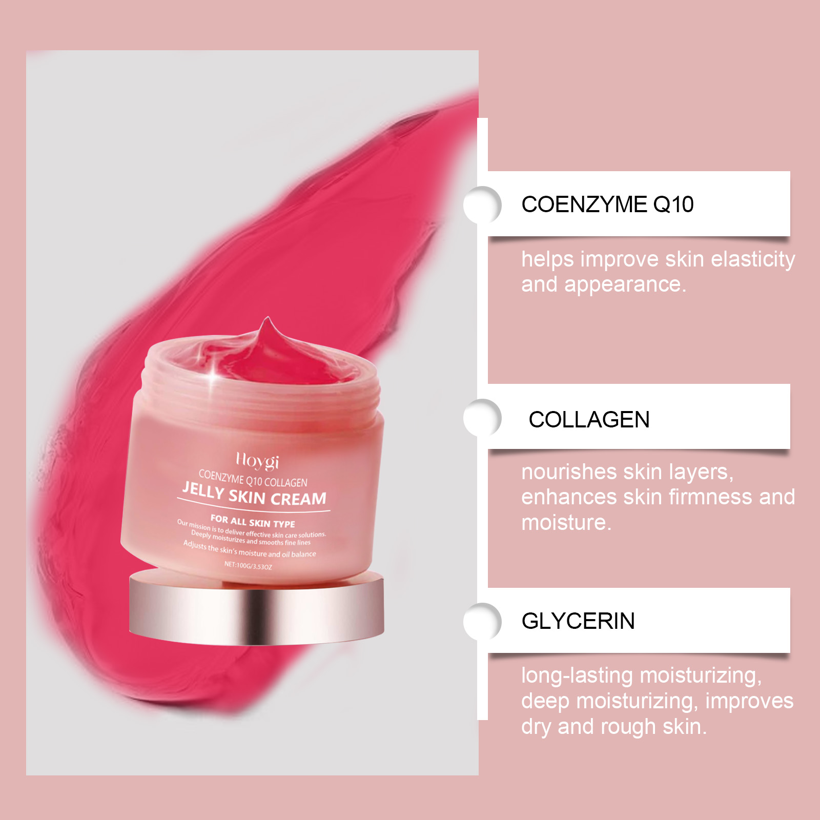 Krim Jeli Kolagen Melembabkan  - Coenzyme Q10 Cream ulasan dan harga